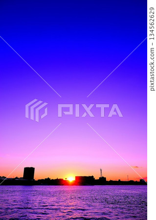 銚子第一漁港的傍晚景色 銚子第一漁港的傍晚景色 134562629