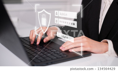 Password privacy security cybersecurity technology login protection concept Password privacy security cybersecurity technology login protection concept 134564429
