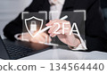 Password protection technology cybersecurity two factor authentication concept 134564440