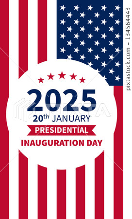 2025 Presidential inauguration ceremony day US election government america flag event 134564443