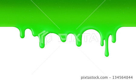 逼真的滴落黏液插圖 134564844