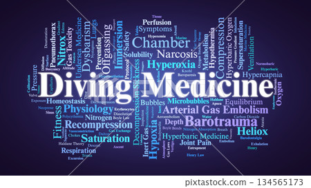 Undersea and Hyperbaric Medicine Word Cloud. Essential Concepts in Diving Medical Science Undersea and Hyperbaric Medicine Word Cloud. Essential Concepts in Diving Medical Science 134565173