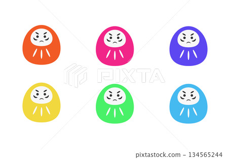 彩色達摩插畫集 彩色達摩插畫集 134565244