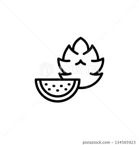 dragon fruit vector icon. fruit icon outline style. perfect use for icon, logo, illustration, website, and more. icon design line style dragon fruit vector icon. fruit icon outline style. perfect use for icon, logo, illustration, website, and more. icon design line style 134565923
