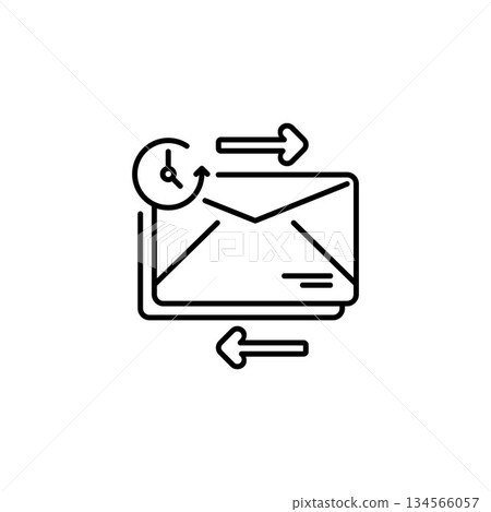 auto responder vector icon line style. Perfect for website, application, commerce, presentation, logo and more. simple, thin and modern outline icon auto responder vector icon line style. Perfect for website, application, commerce, presentation, logo and more. simple, thin and modern outline icon 134566057