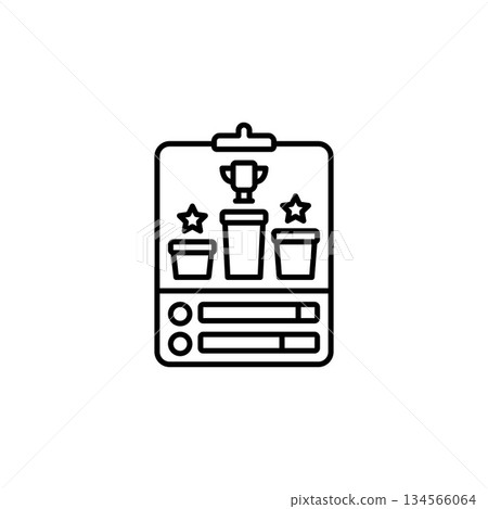 leader board vector icon line style. Perfect for website, application, commerce, presentation, logo and more. simple, thin and modern outline icon leader board vector icon line style. Perfect for website, application, commerce, presentation, logo and more. simple, thin and modern outline icon 134566064