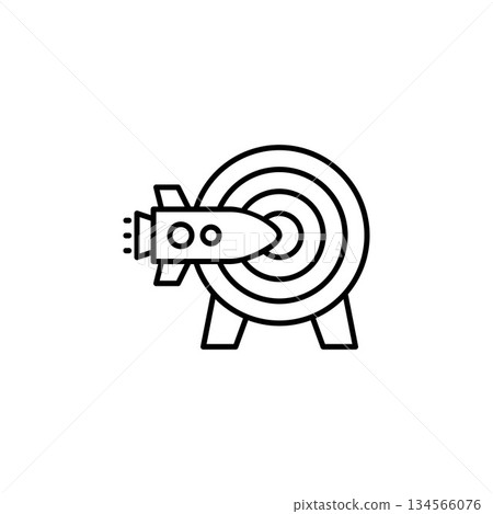 mission vector icon line style. Perfect for website, application, commerce, presentation, logo and more. simple, thin and modern outline icon mission vector icon line style. Perfect for website, application, commerce, presentation, logo and more. simple, thin and modern outline icon 134566076