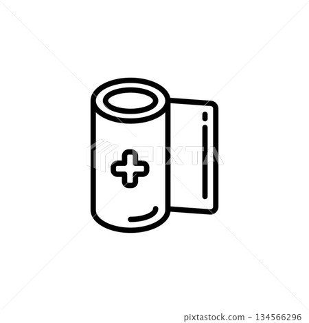 bandage vector icon. medicine icon outline style. perfect use for logo, presentation, website, and more. simple modern icon design line style 134566296