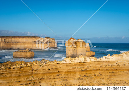 The Razorback Lookout at the Twelve Apostles, Great Ocean Road, Australia The Razorback Lookout at the Twelve Apostles, Great Ocean Road, Australia 134566387