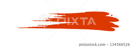 New Year's material: red brush strokes 134566526