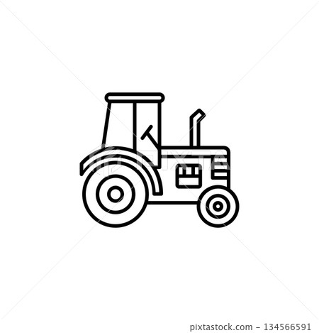 tractor vector icon. transportation and vehicle icon outline style. perfect use for icon, logo, illustration, website, and more. icon design line style tractor vector icon. transportation and vehicle icon outline style. perfect use for icon, logo, illustration, website, and more. icon design line style 134566591