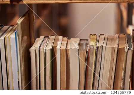 Books in a library Books in a library 134566779