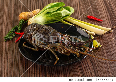 Raw fresh lobster for bowl 134566885