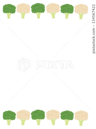 Broccoli frame Broccoli frame 134567422