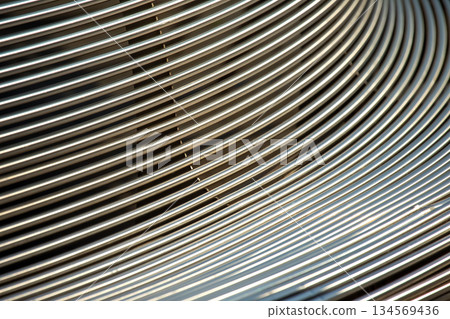 part of a metal outdoor bench. background abstraction part of a metal outdoor bench. background abstraction 134569436