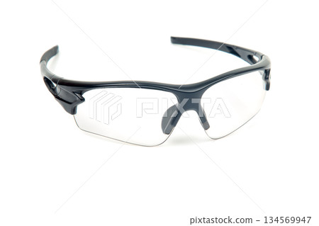Stylish safety glasses designed for outdoor sports and activities in various settings 134569947