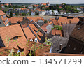 View of the house and roof Meissen during the summer 2013 floods 134571299