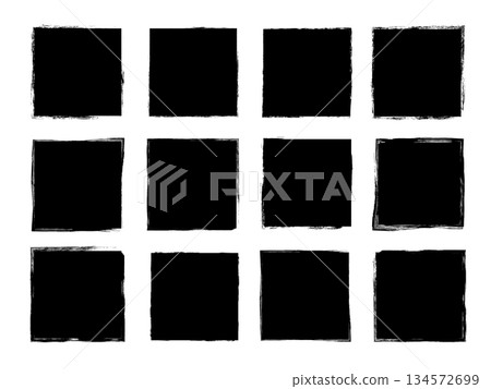 Black Square Shapes, Grunge Distressed Vector Elements for Graphic Design, Labels and Backgrounds Black Square Shapes, Grunge Distressed Vector Elements for Graphic Design, Labels and Backgrounds 134572699