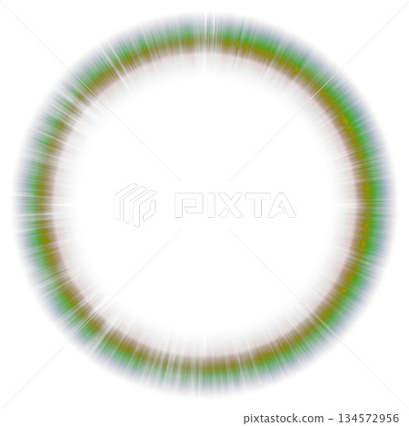 Rainbow colored light rings and crosses emitting light on a transparent background Rainbow colored light rings and crosses emitting light on a transparent background 134572956