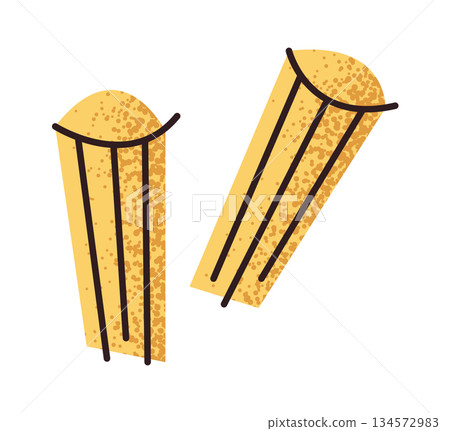 Raw noodles Italian pasta ingredient Raw noodles Italian pasta ingredient 134572983