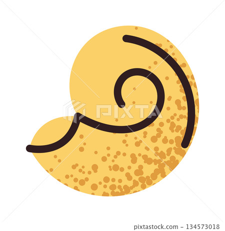Shell shaped pasta design element Shell shaped pasta design element 134573018