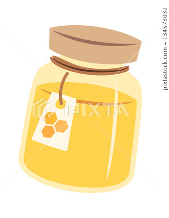 Sweet honey jar organic product 134573032