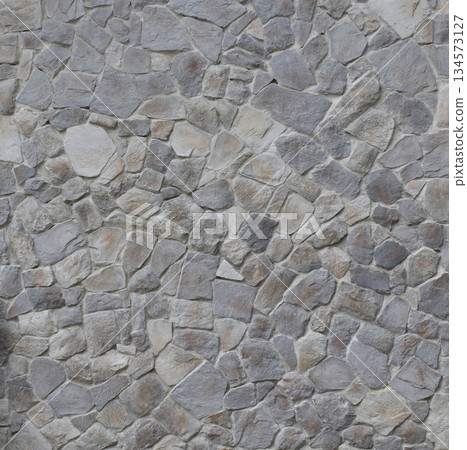 Stone Wall Texture Background in Gray 134573127