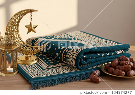Prayer Rug Islamic Decor Crescent Moon Still Life Prayer Rug Islamic Decor Crescent Moon Still Life 134574277