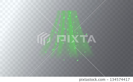 Green swirl elements 134574417