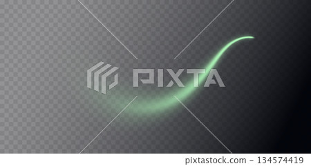 Green swirl elements 134574419