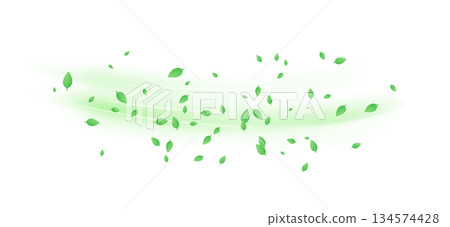 Green swirl elements Green swirl elements 134574428