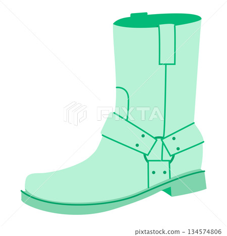 Mint harness western boot women color flat. Strap detail ankle boot rodeo themed wardrobe and summer looks. Technical Mint harness western boot women color flat. Strap detail ankle boot rodeo themed wardrobe and summer looks. Technical 134574806