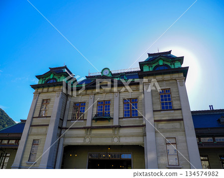 Scenery with Mojiko station building 134574982