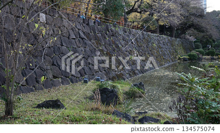 The remains of Edo Castle's Hibiya Mitsuke ruins, in Hibiya Park The remains of Edo Castle's Hibiya Mitsuke ruins, in Hibiya Park 134575074