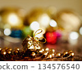 Sparkling golden Christmas 134576540