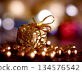 Golden sparkling Christmas 134576542