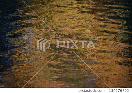 橙色背景素材，靈感來自水面漣漪 134576793