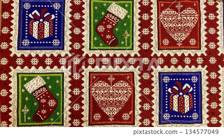 Red checkered mat Red checkered mat 134577049