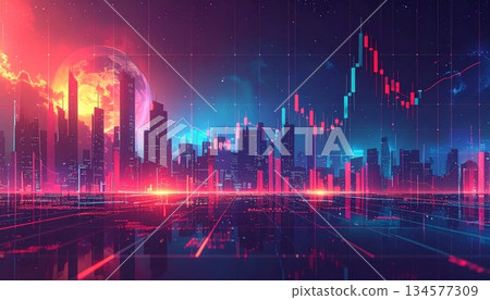Abstract colorful light background loop featuring a digital blue heart pulse wave and medical cardiogram frequency animation on a black technology monitor 134577309