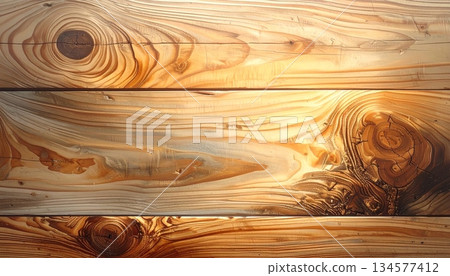 Natural brown oak timber board with a textured grain pattern and old hardwood surface for a decorative wooden plank wall or floor background Natural brown oak timber board with a textured grain pattern and old hardwood surface for a decorative wooden plank wall or floor background 134577412