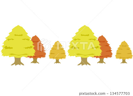Tree-lined street (Autumn, Seamless) Tree-lined street (Autumn, Seamless) 134577703