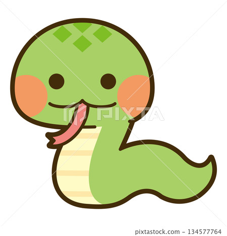 可愛的蛇圖 134577764