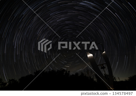 Starry sky seen from Miejima Observatory, Minamiise Town, Mie Prefecture Starry sky seen from Miejima Observatory, Minamiise Town, Mie Prefecture 134578497