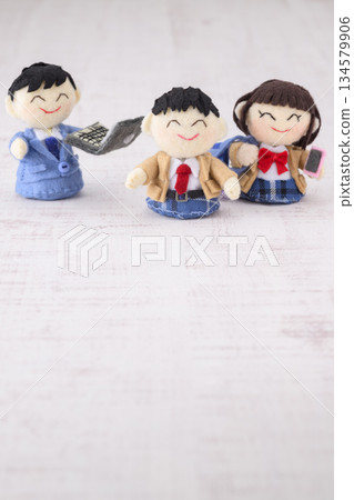 High school student and teacher dolls High school student and teacher dolls 134579906
