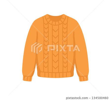 Sweater, flat illustration Sweater, flat illustration 134580460