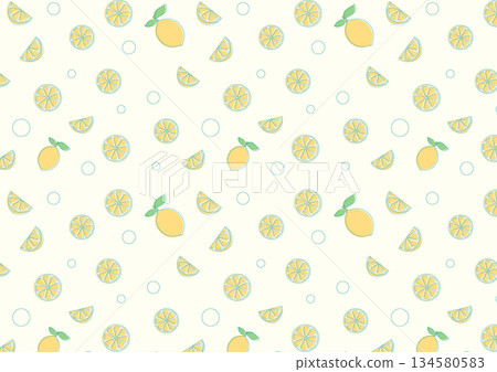 Fresh lemon seamless pattern 134580583