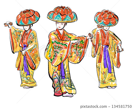 沖繩舞蹈 - 3人 沖繩舞蹈 - 3人 134581750