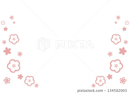 粉紅色花框 134582003