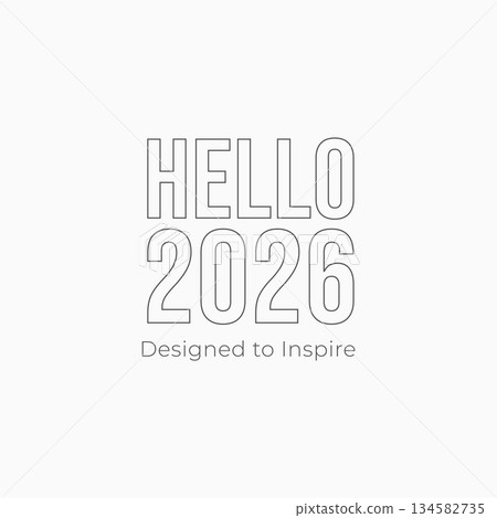 minimal new year 2026 clean poster design minimal new year 2026 clean poster design 134582735