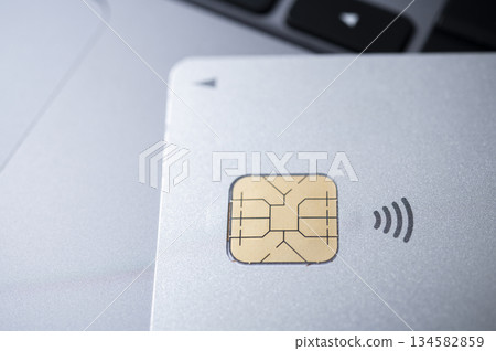 Credit card IC chip 134582859